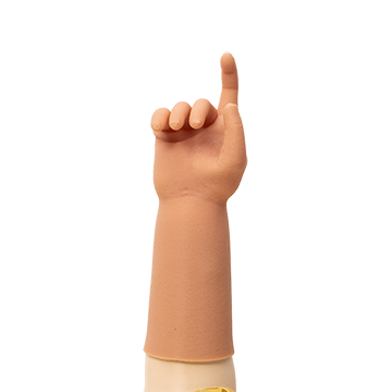 funkcjonalna proteza ręki TOLKA Baby dla dzieci z możliwością ustawiania pozycji palców