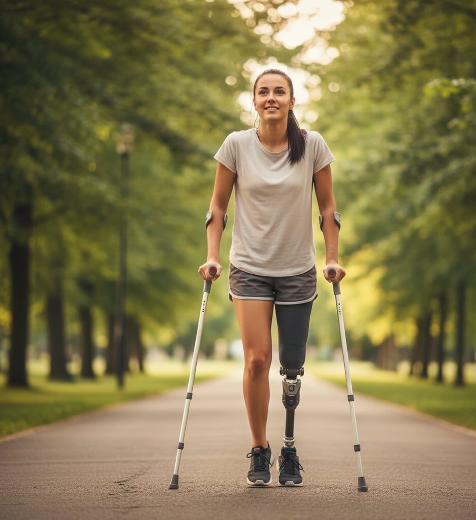 Jak prawidłowo chodzić o kulach po amputacji?